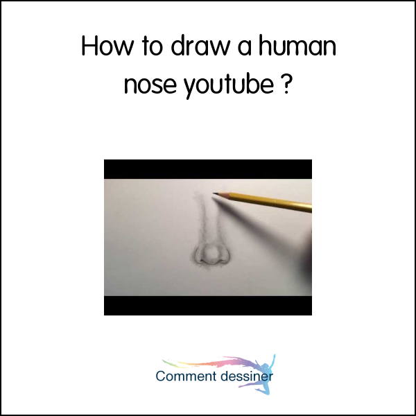 How to draw a human nose youtube